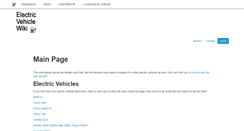 Desktop Screenshot of electricvehiclewiki.com
